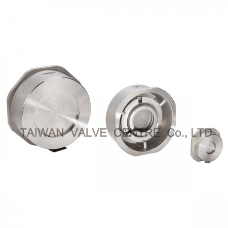 Spring Type Check Valve - Spring Loaded Disc-type Check Valves body is sandwiched between pipe flanges.