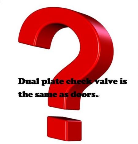 P: a válvula de retenção de placa dupla é a mesma que as portas. - A válvula de retenção de placa dupla é a mesma das portas.