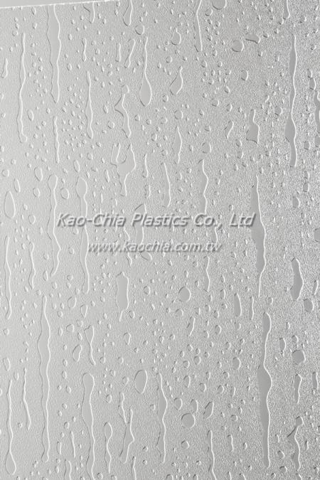 GPPS Patterned Sheet Transparent - General Purpose Polystyrene Patterned Sheet - Rain Drop