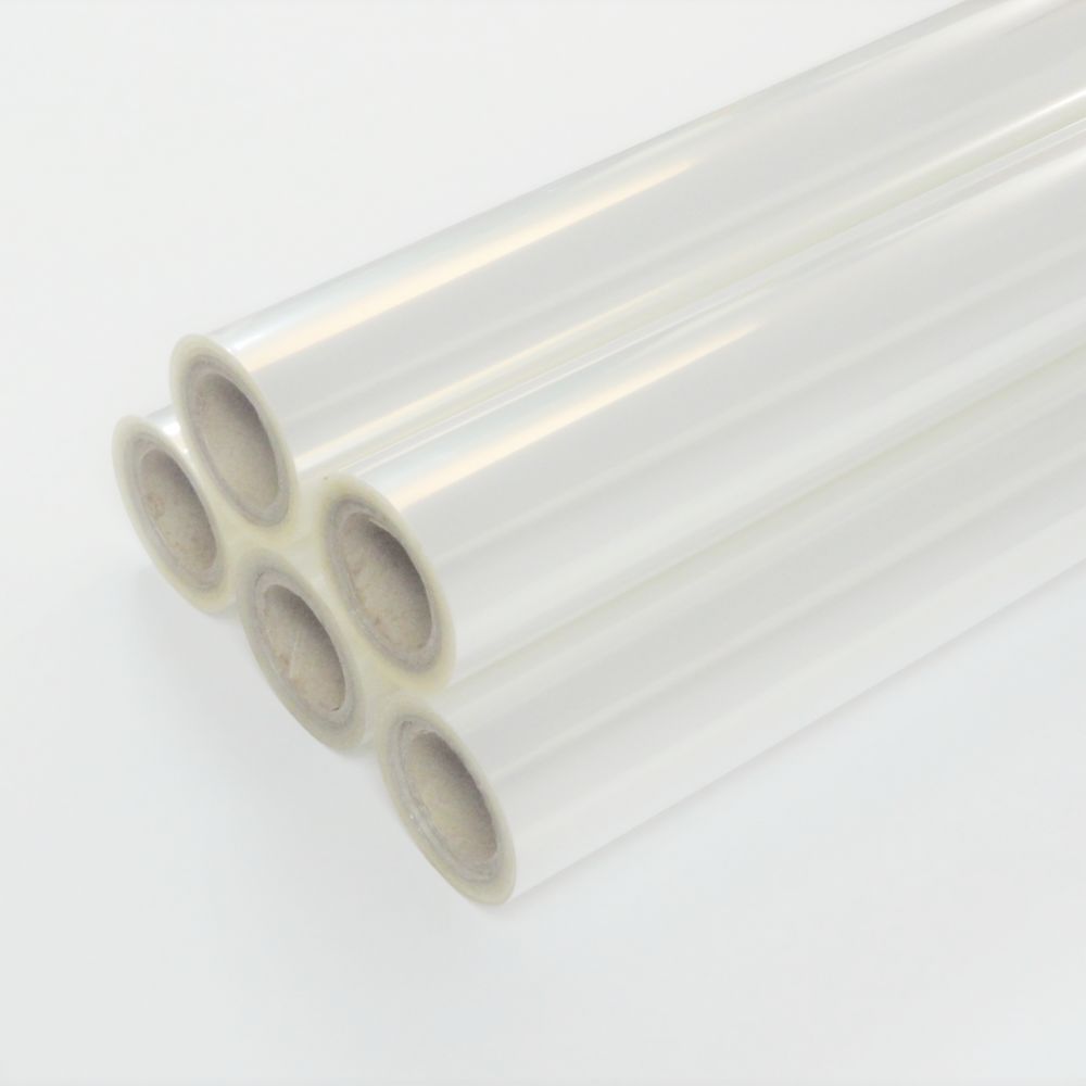 Clear cellophane wrapping paper for gift basket arrangement