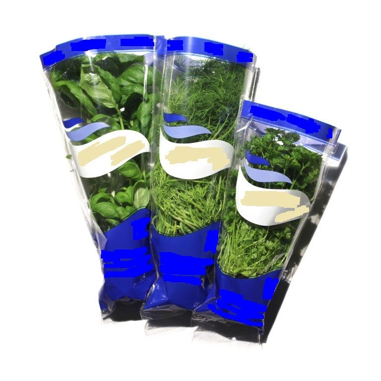 Biodegradable CPP Flower Sleeve for herbs, living salad plants, bouquet flower and plants