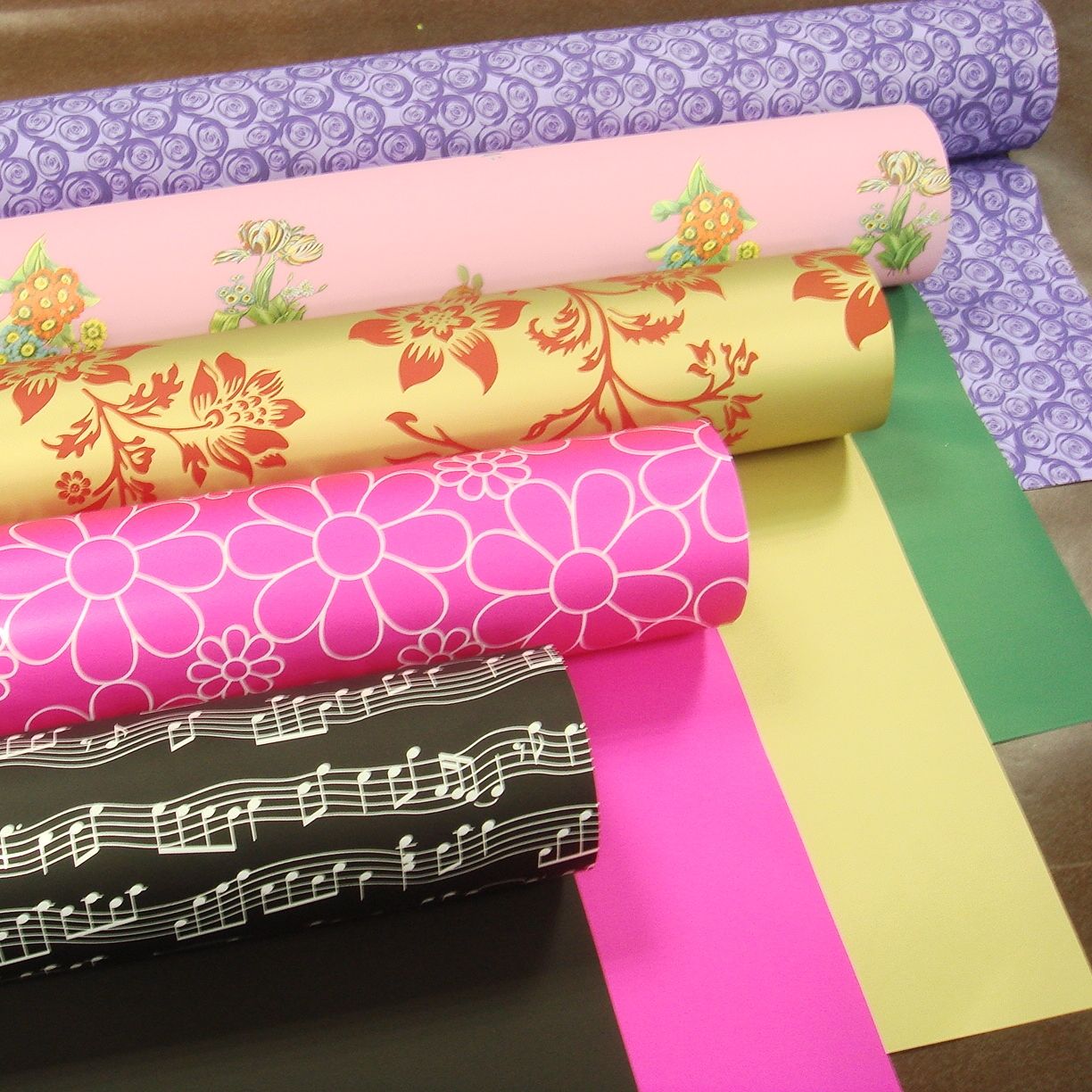 Flower Wrapping Papers Double Sided Double Colors waterproof 