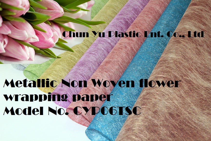 Metallic Color Non Woven Flower Wrapping in Rolls and Sheets