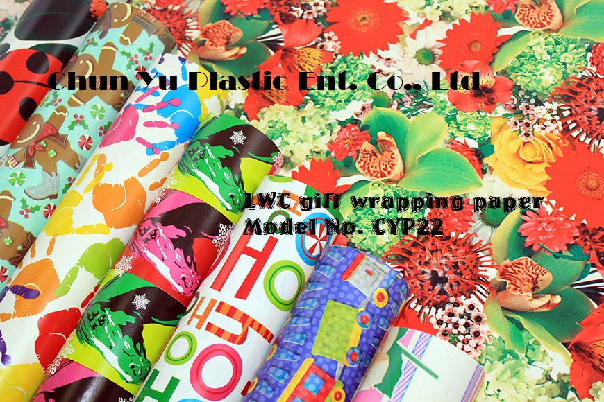 LWC Gift wrapping paper printed with universal designs for your gifts for everyday occasions