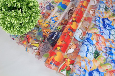 Película de BOPP con diseño de envoltura de flores impresas y envoltura de regalos - Envoltura de flores de película BOPP de celofán impreso en rollo y hoja