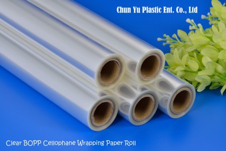 Clear BOPP Cellophane Wrapping Paper Roll