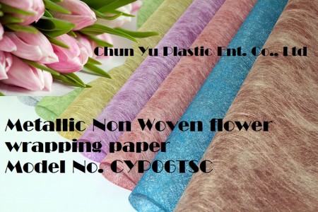 Non Woven Dengan Pembungkus Bunga & Pembungkus Kado Warna Metalik - Pembungkus Bunga Non Woven Warna Metalik dalam Gulungan dan Lembaran
