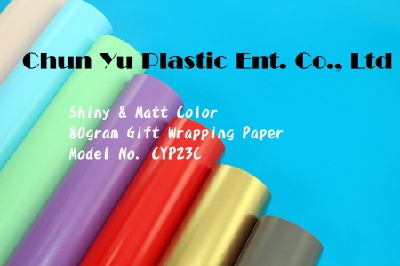 Gift wrapping paper printed with bright color for Christmas holiday, birthday and all occasions