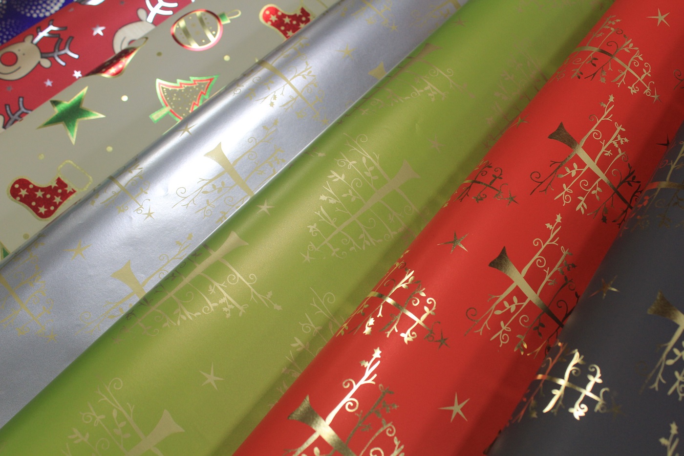 Metallic Paper With Design Printed Gift Wrapping Paper (Metallized