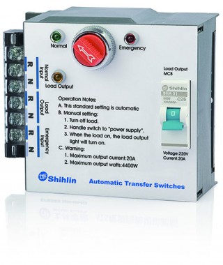 Interruptor de transferencia automática - Shihlin Electric Interruptor de transferencia automática tipo MS