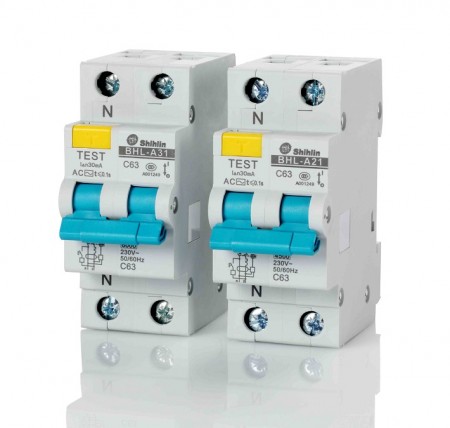 Disyuntor de corriente residual con protección contra sobrecorriente - Shihlin ElectricDisyuntor de corriente residual con protección contra sobrecorriente BHL-A