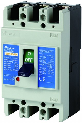 Автоматический выключатель в литом корпусе - Shihlin Electric Автоматический выключатель в литом корпусе BM100-MN