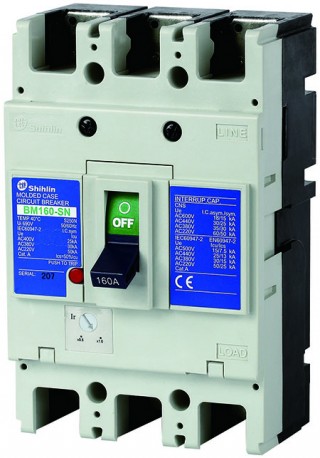 Interruptor de caja moldeada - Shihlin ElectricDisyuntor de caja moldeada BM160-SN