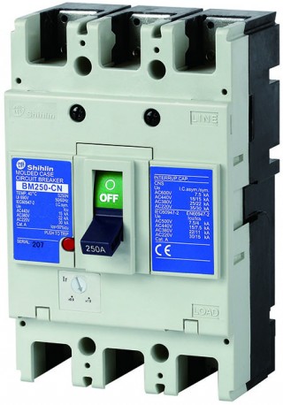 Disjuntor em caixa moldada - Shihlin ElectricDisjuntor em caixa moldada BM250-CN
