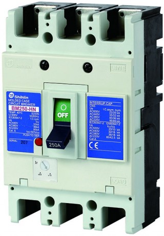 Disjuntor em caixa moldada - Shihlin ElectricDisjuntor em caixa moldada BM250-HN