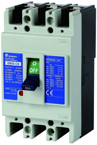 Автоматический выключатель в литом корпусе - Shihlin Electric Автоматический выключатель в литом корпусе BM50-CN