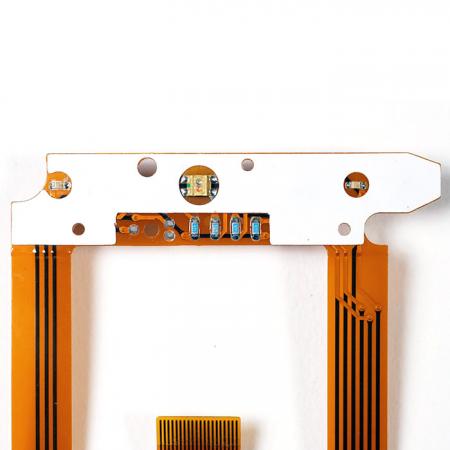 軟性線路結合導光板 - 雙層銅箔線路結合導光板。