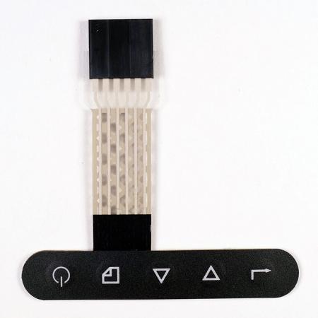 PET circuit Membrane Switch - Flat embossing button with matt treatment surface