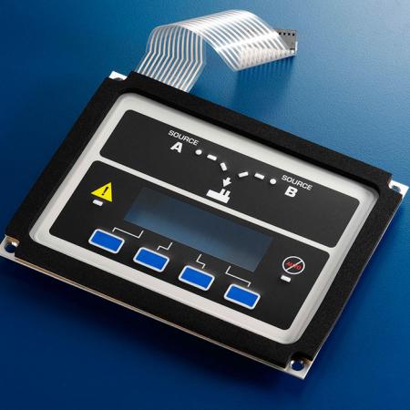 Membrane Switch assembled with Aluminum Plates - Membrane switch with aluminum frame underneath