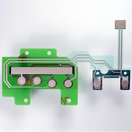 PCB combinado com circuito impresso prateado - Placa de circuito impresso + circuito de tinta prata