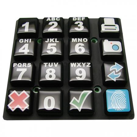 Controlling device Silicone Rubber Keypad - Tastiera in gomma siliconica
