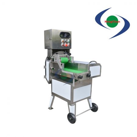Mesin Pemotong Daging Masak (2HP, AC 220V) - Mesin pemotong daging matang, ketebalannya bisa diatur untuk mengendalikan kecepatan konveyor sabuk dan bilahnya.
