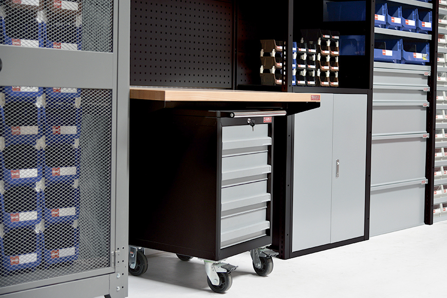 Storage Cabinet With Steel Drawers, Hardware Storage Drawers Metal