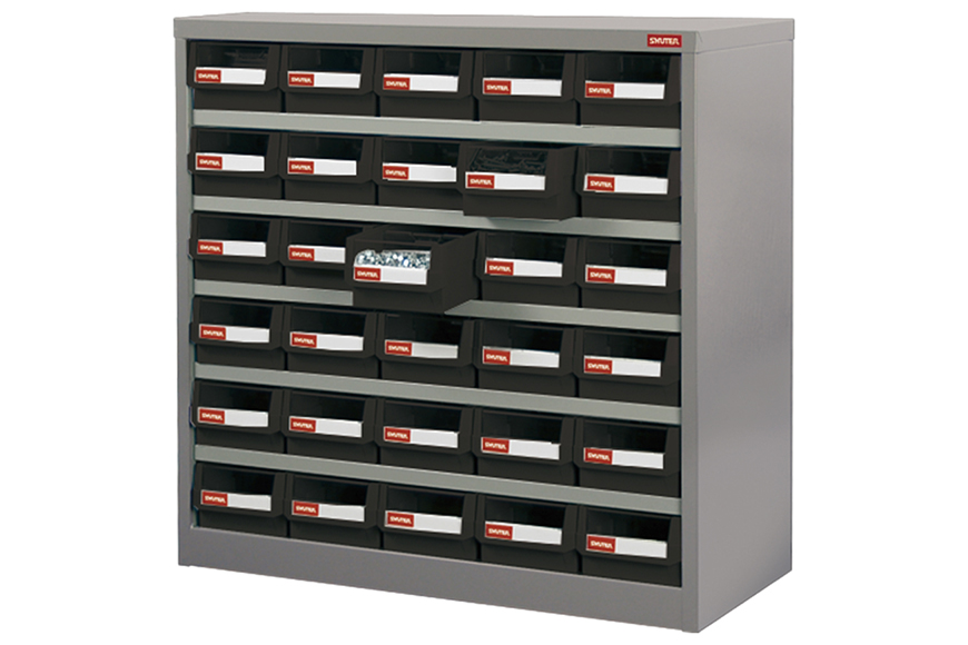 Grease-proof POM or durable ABS drawers for flexible industrial parts storage.