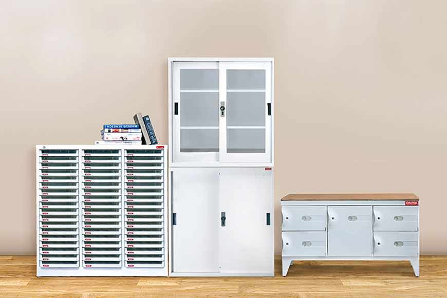 High quality steel construction means SHUTER office storage units will last a lifetime.