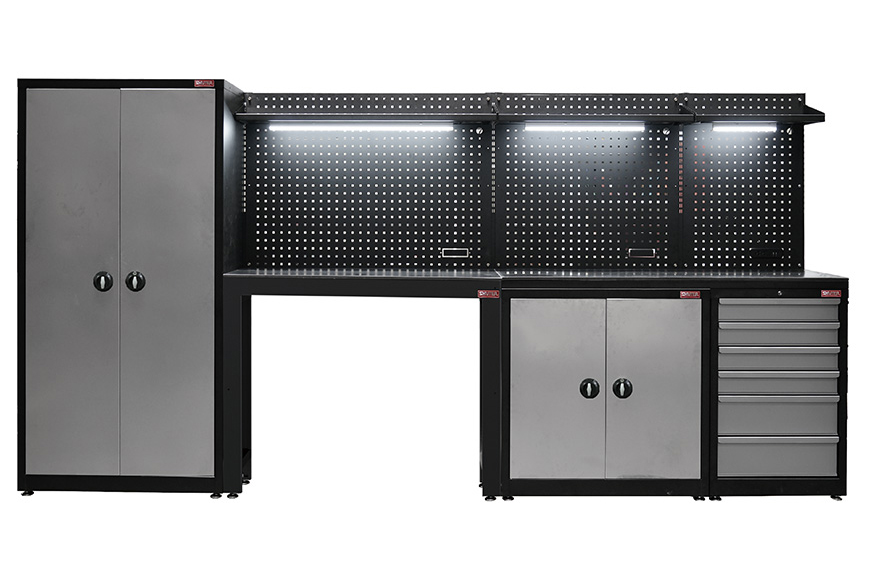 SHUTER's attractive steel workstations are designed and manufactured to enhance storage efficiency in factories and workshops.