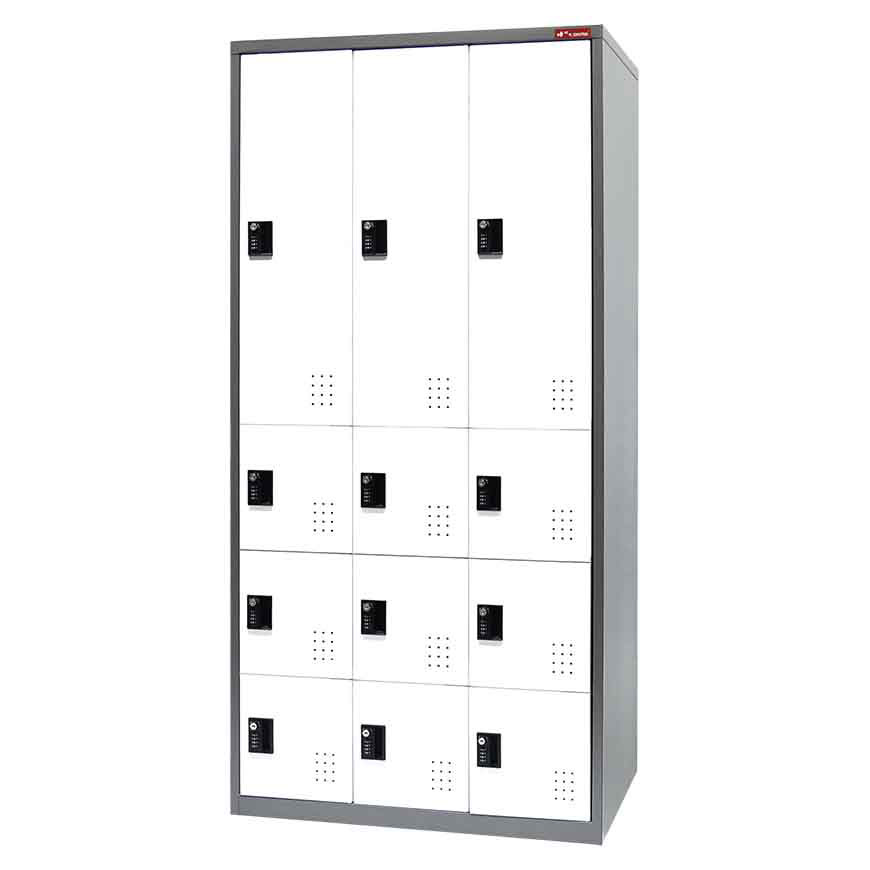 Metal Storage Locker with Multiple configurations, 12 Compartments