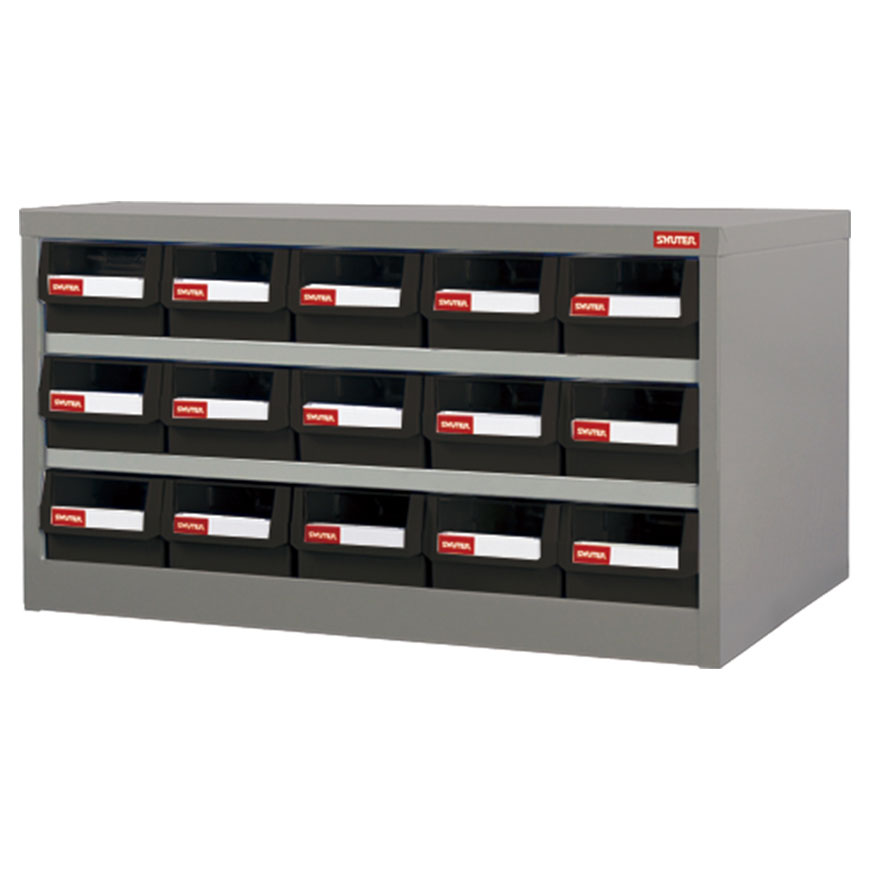 Save time and make your workspace more efficient with this parts cabinet with drawers.