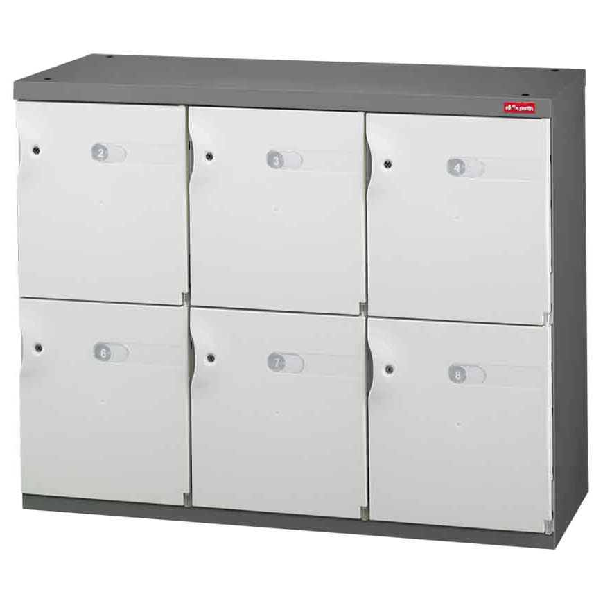 靴またはオフィス収納用のオフィス収納クレデンザ 3列の6つの中型ドア ツール ワークスペースストレージソリューション Shuter