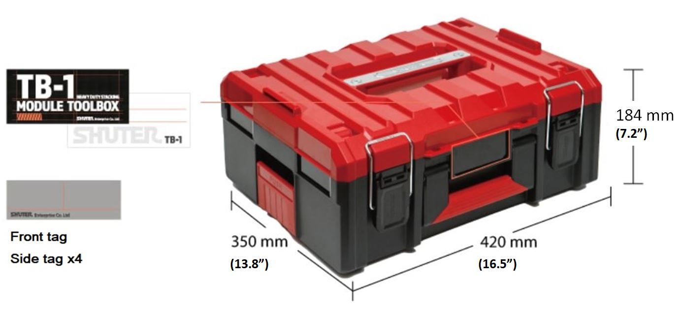 Portadocumenti Box X4 apertura totale rosse