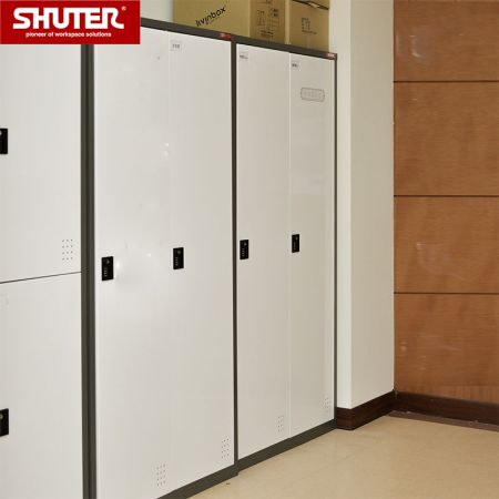 SHUTER metal storage locker, application