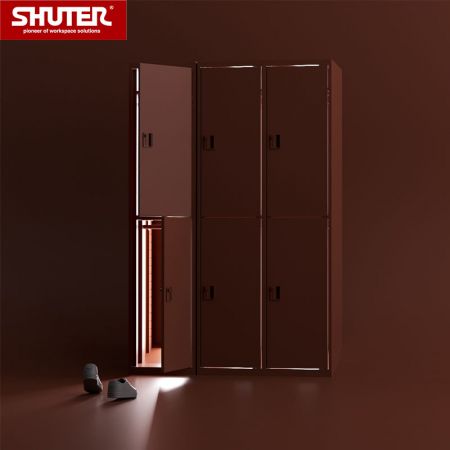 SHUTER metal storage locker for well organization