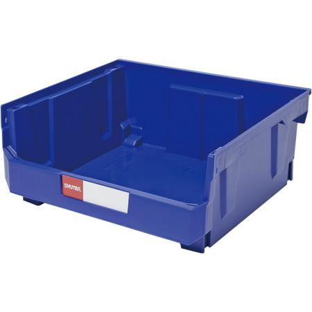 21L Stacking, Nesting & Hanging Bin for Parts Storage - SHUTER turns the classic hanging bin design on its head with this handy storage solution for industry.