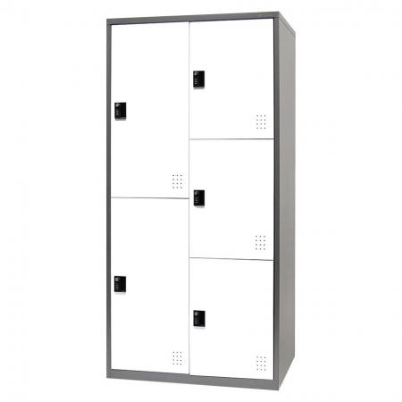Metal Locker Cabinet with Multiple configurations, 5 Compartments - Metal Storage Locker with Multiple configurations, 5 Compartments