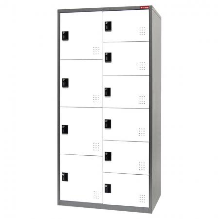 Metal Locker Cabinet with Multiple configurations, 10 Compartments - Metal Storage Locker with Multiple configurations, 10 Compartments