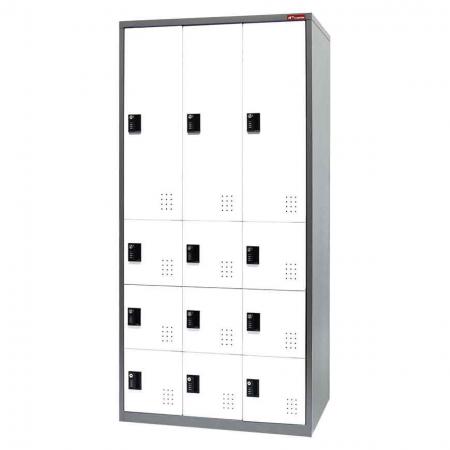 Металлический шкафчик с несколькими конфигурациями, 12 отделений - Металлический шкафчик для хранения с несколькими конфигурациями, 12 отделений