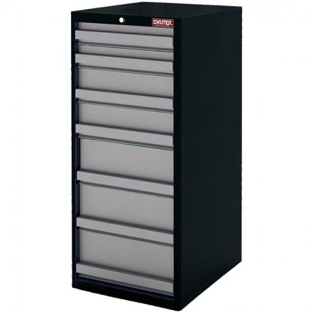 Heavy Duty Metal Tool Cabinet - 120cm Height with 7 Drawers for Industrial Environments - SHUTER's tool storage cabinets are made from high quality steel and feature an array of surprising options.