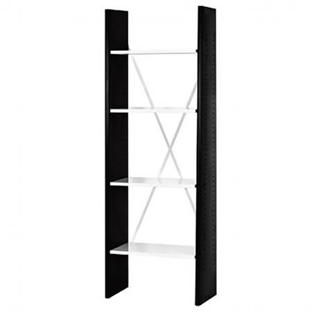 Office Bookcase with 4 Adjustable Shelves - 60cm Wide - Ladder style bookcase with adjustable shelf height for home or office storage.