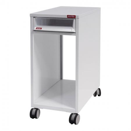 All-Entry Mobile Under-Desk Filing Cabinet Office Storage with Casters - 1 Piece of A4X Size Drawer