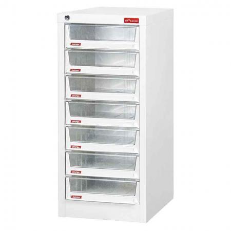 Steel File Cabinet with 7 deep drawers in 1 column for A4 paper - Customize the color and add your logo to these best-buy office supply storage units.