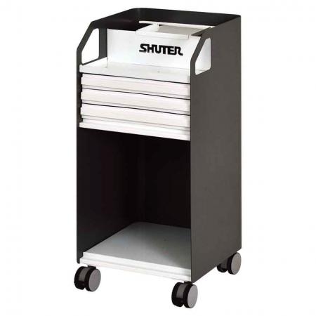 Metal Mobile Under-Desk Filing Cabinet Office Storage with Casters - 3 Drawers - These office storage units are mounted on sturdy casters for smooth rolling around the office.