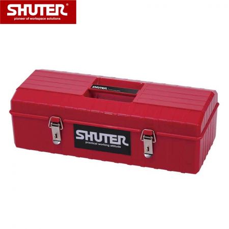 6L Professional Tool Box with 1 Tray and Metal Locks - 6L Portable Tool Box with 1 Tray and Metal Locks