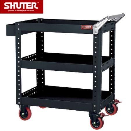 Tool Cart with 3 Shelves, Height 880 mm - Tool Cart with 3 Shelves, Height 880 mm