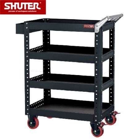 Tool Cart with 4 Shelves, Height 1,070 mm - Tool Cart with 4 Shelves, Height 1,070 mm