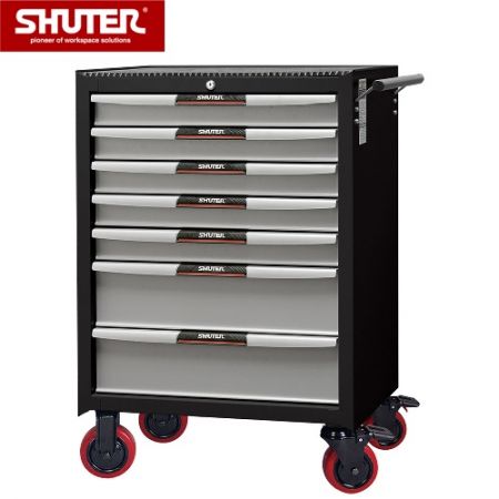 Professional Two-Tone Tool Chests for Use in Workspaces - 975mm Height with 7 Drawers and 5" PP Casters