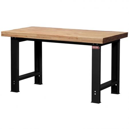 Heavy-Duty Workbench - Standard Size 180cm Wide 42mm Beech Polywood Worktop - Create the workbench you need by combining SHUTER workbench steel legs with a variety of light-heavy duty worktop materials.